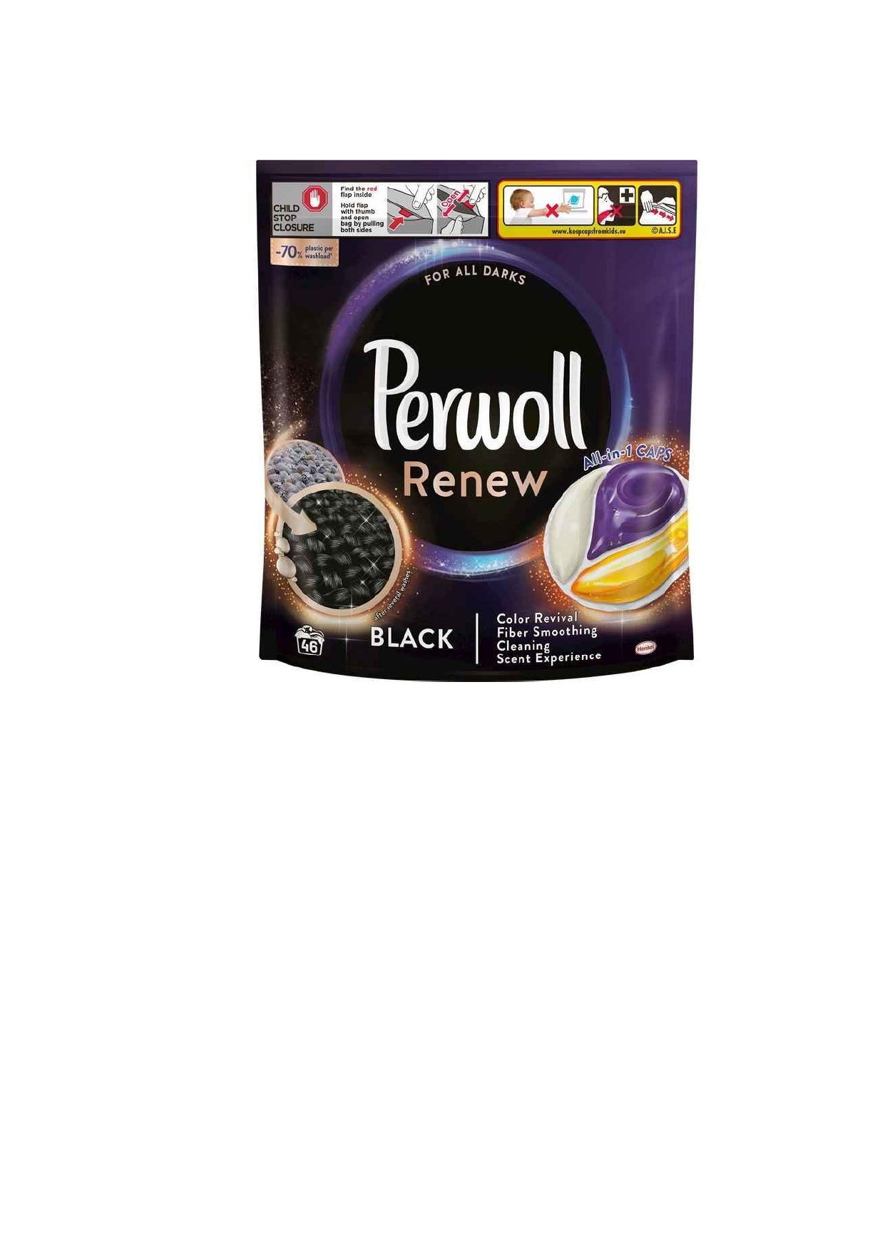 Perwoll Капсули для прання темних та чорних речей 46 шт.